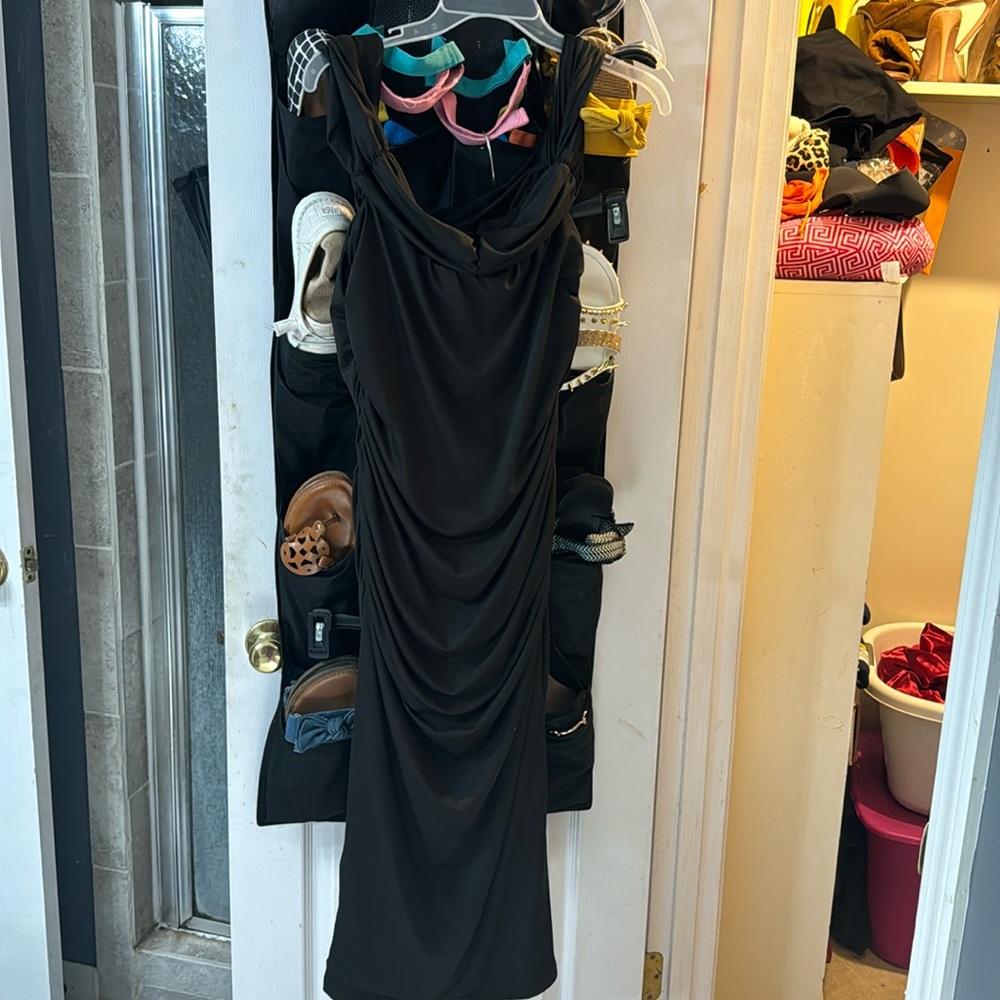 Black evening dress